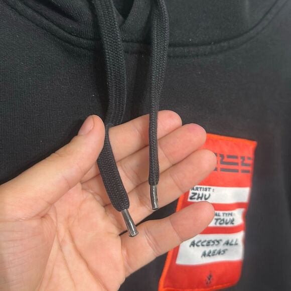 ZHU Merch Mens‎ Black Dune Tour 2018 Access All Areas Pullover Hoodie Size Small - Picture 3 of 7